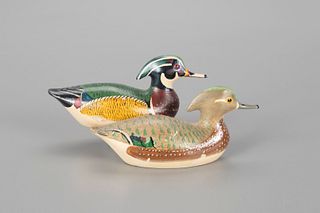 Rare Miniature Wood Duck Pair, George H. Boyd (1873-1941)