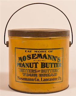 Mosemanns Peanut Butter 10 lb. tin  Pail.