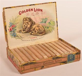 H.C. Demuth, Lancaster Golden Lion Cigar Box.