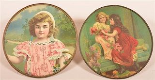 Two Flue Covers Depicting Children.