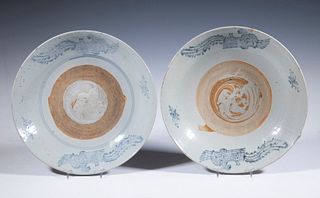 PR CHINESE SWATOW PORCELAIN LOW BOWLS