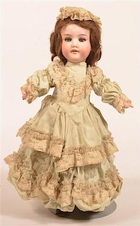 German Bisque Head Girl Doll.