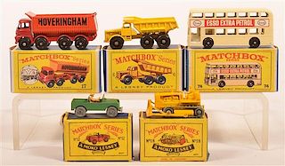 Five Matchbox Vehicles in Original Boxes.