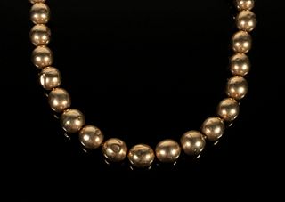 GOLD BEAD NECKLACE
