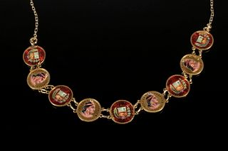 PERUVIAN GOLD COIN NECKLACE