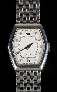 LADIES STAINLESS STEEL WRISTWATCH BY BEDAT & CO.