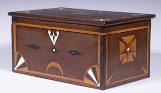 SAILOR-MADE INLAID VALUABLES BOX