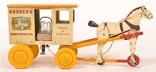 Rich Toys Borden's Milk and Cream Wagon.