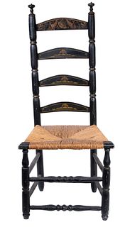 PAINTED LADDERBACK CHAIR