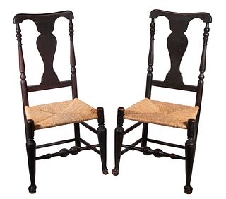 PR COUNTRY QUEEN ANNE CHAIRS