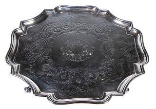ENGLISH STERLING SILVER SALVER