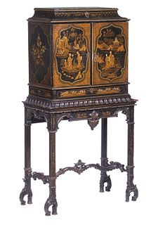 LACQUERED ASIAN STYLE CABINET
