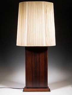 VLADIMIR KAGAN ROSEWOOD TABLE LAMP