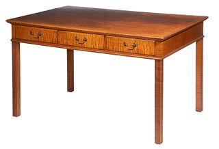 ELDRED WHEELER TIGER MAPLE WRITING TABLE