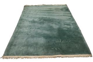 CHINESE RUG, GREEN 9' X 12'