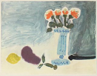 Pablo Picasso - Untitled (Flowers with Eggplant and