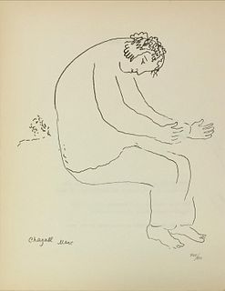 Marc Chagall - Untitled (Man) from "Le Dur Desir De