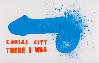 Jim Dine - Kansas City There I Was (Blue)