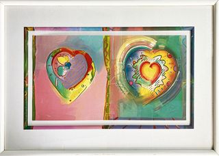 Peter Max - Two Hearts