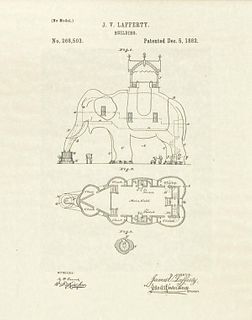J.V. Lafferty -  Lucy The Elephant Building US Patent