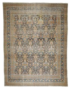 Antique Tabriz Rug, 7'4'' x 9'7" (2.24 x 2.92 m)