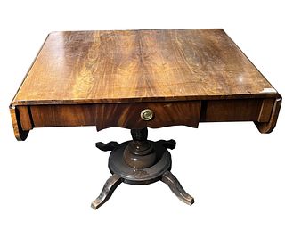 19th CENTURY BIEDERMEIER DROP LEAF TABLE