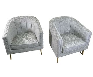 PAIR OF CONTEMPORARY JEFFERSON ACCENT TUB CHAIRS