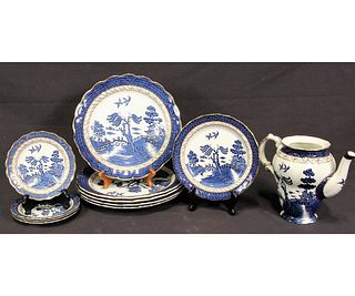 ELEVEN PIECE BOOTHS "REAL OLD WILLOW" CHINA SET