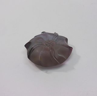 Lalique Wildflower Paperweight.