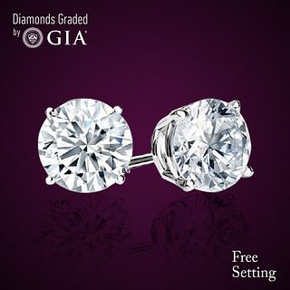 6.02 carat diamond pair Round cut Diamond GIA Graded 1) 3.01 ct, Color F, VVS1 2) 3.01 ct, Color E, VVS2 . Appraised Value: $650,900 
