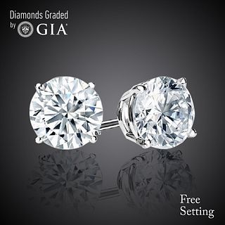 6.10 carat diamond pair Round cut Diamond GIA Graded 1) 3.00 ct, Color D, VVS1 2) 3.10 ct, Color E, VVS2 . Appraised Value: $761,000 
