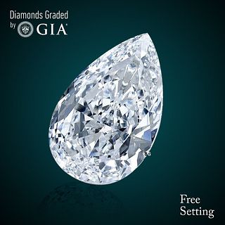 1.58 ct, D/VS1, Pear cut GIA Graded Diamond. Appraised Value: $48,400 