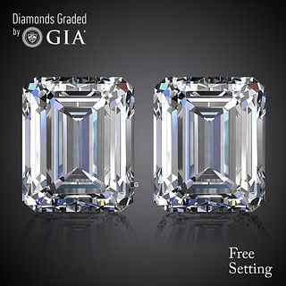 4.01 carat diamond pair Emerald cut Diamond GIA Graded 1) 2.00 ct, Color G, VVS2 2) 2.01 ct, Color G, VVS2 . Appraised Value: $148,800 