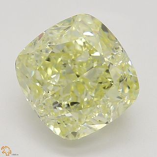 1.70 ct, Natural Fancy Yellow Even Color, VS1, Cushion cut Diamond (GIA Graded), Appraised Value: $29,300 