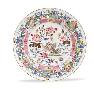 Chinese Famille Rose Duck Plate,Yongzheng Period