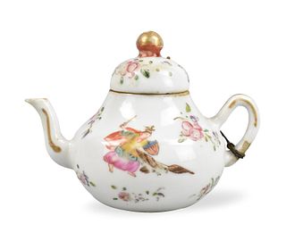 Chinese Mini Export "Freedom"Teapot &Cover,18th C.