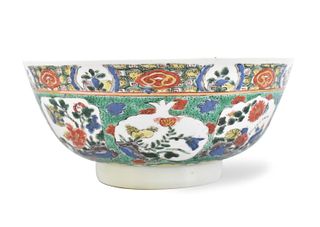 Chinese Famille Verte Floral Bowl, Kangxi Period