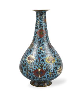 Large Chinese Cloisonne Yuhuchun Vase ,16/17th C.