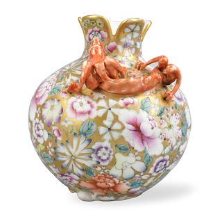 Chinese Milifloral Water Coupe w/Dragon,ROC Period