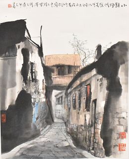 "Liu MaoShan" Chinese Painting of "JiangNan"
