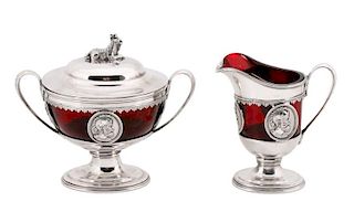 Group of 2 Reed & Barton Silverplate Items, 19th C