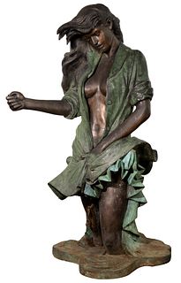 Craig Holbrook (American, 20th / 21st Century) 'Breeze' Bronze Sculpture
