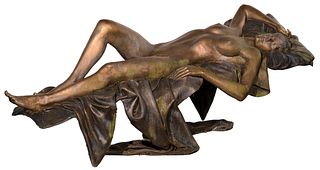 Victor Issa (American, b.1954) 'Serenity' Bronze Sculpture