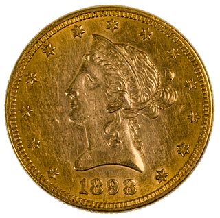 1898 $10 Gold AU