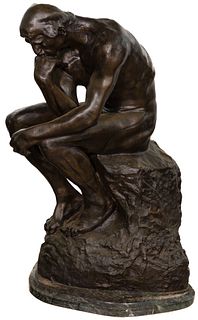 (After) Auguste Rodin (French, 1840-1917) 'The Thinker' Sculpture