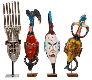 African Carved Mask Assortment