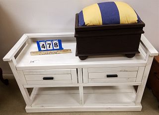 PTD 2 DRAWER BENCH AND FOOTSTOOLS