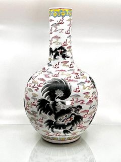 Large Chinese Porcelain Famille-style Vase