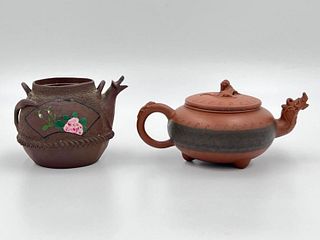 2 Chinese Antique Yixing Teapots