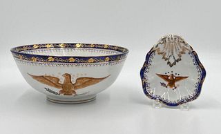 Two Pieces of Chinese Export Style Porcelain, Modern